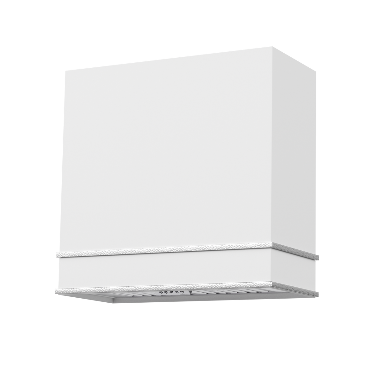 30" Double-Band Stainless Steel Range Hood with Copper Trim