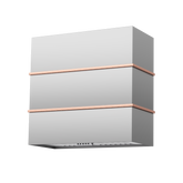 Akicon 30" Stainless Steel Wall Mount Range Hood with 600 CFM Vent Hood - AK-HS30HC-BS