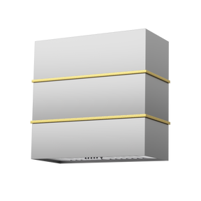 Akicon 30" Stainless Steel Wall Mount Range Hood with 600 CFM Vent Hood - AK-HS30HC-BS