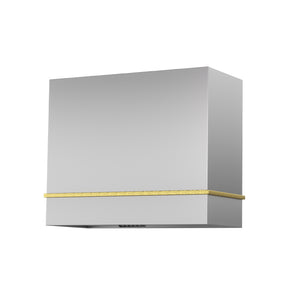 Akicon 36" Stainless Steel Wall Mount Range Hood with 600 CFM Vent Hood - AK-HS36HA-BS