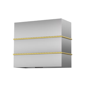 Akicon 36" Stainless Steel Wall Mount Range Hood with 600 CFM Vent Hood - AK-HS36HC-BS