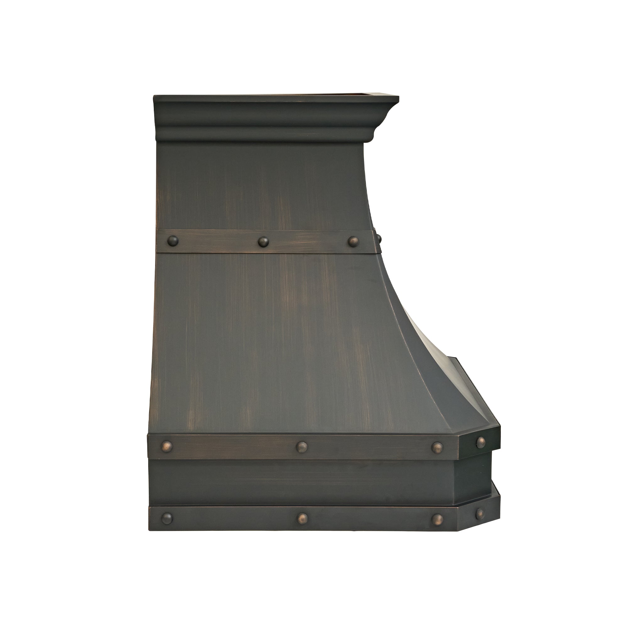 Akicon Custom Handcrafted Classic Copper Range Hood with Straps
