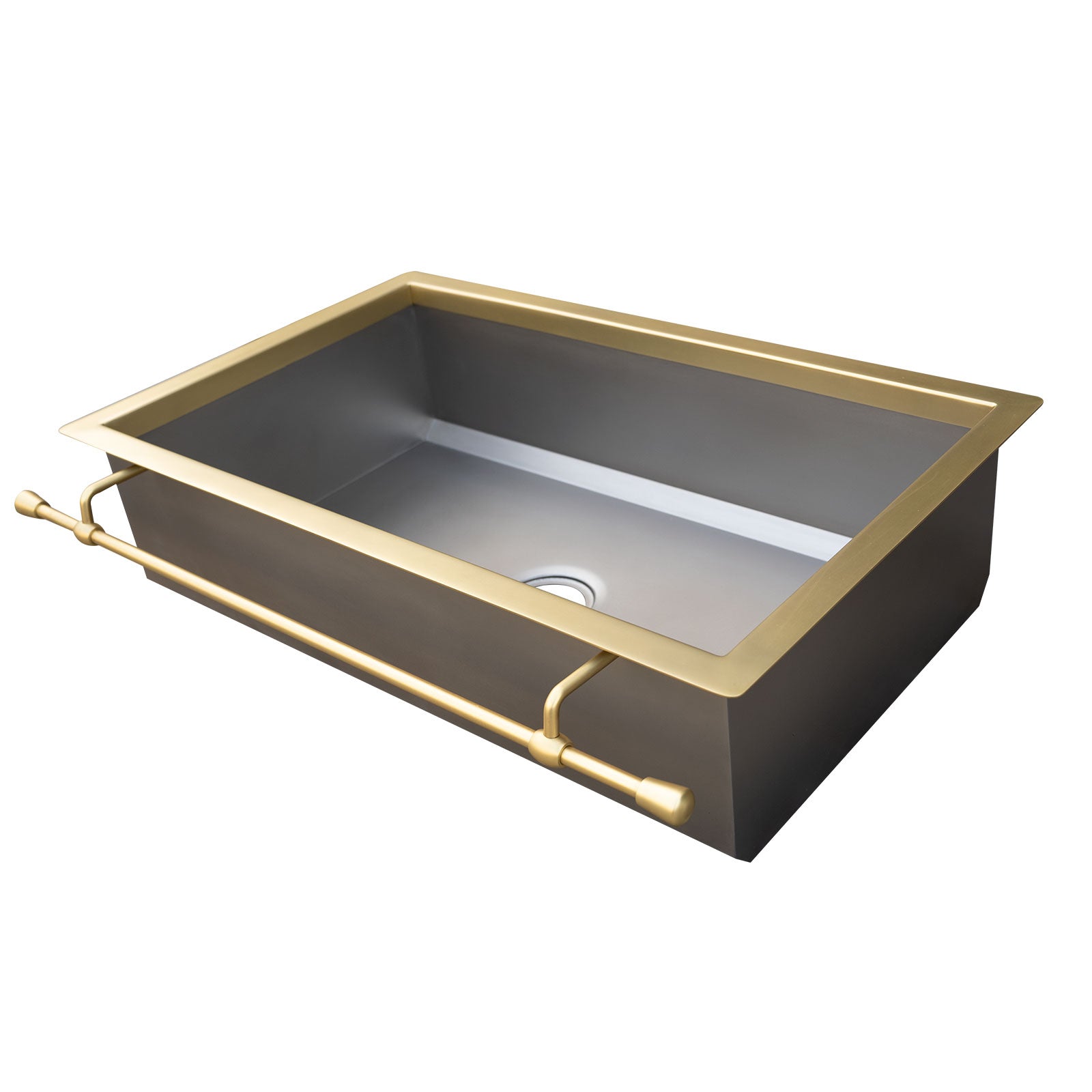 Akicon Equal Bowl Farmhouse Copper Kitchen Sink - AKS506-C