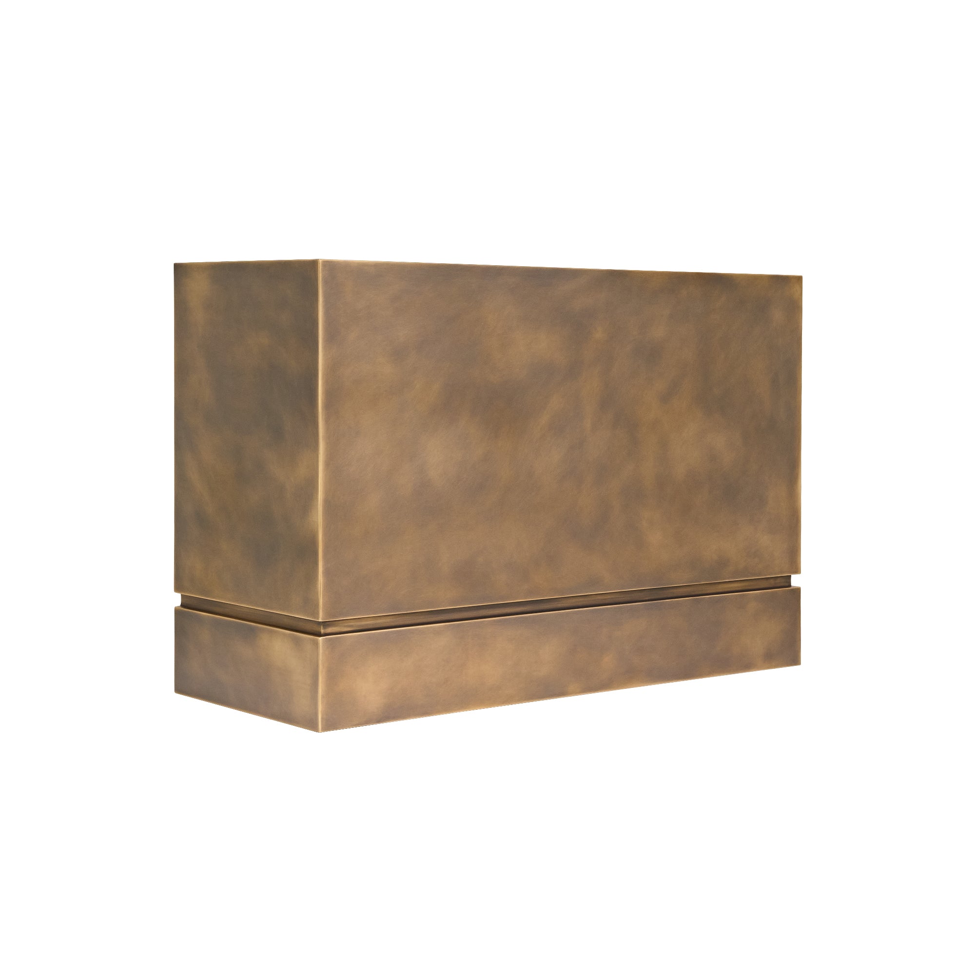 Akicon Custom Handcrafted Modern Box Copper Range Hood