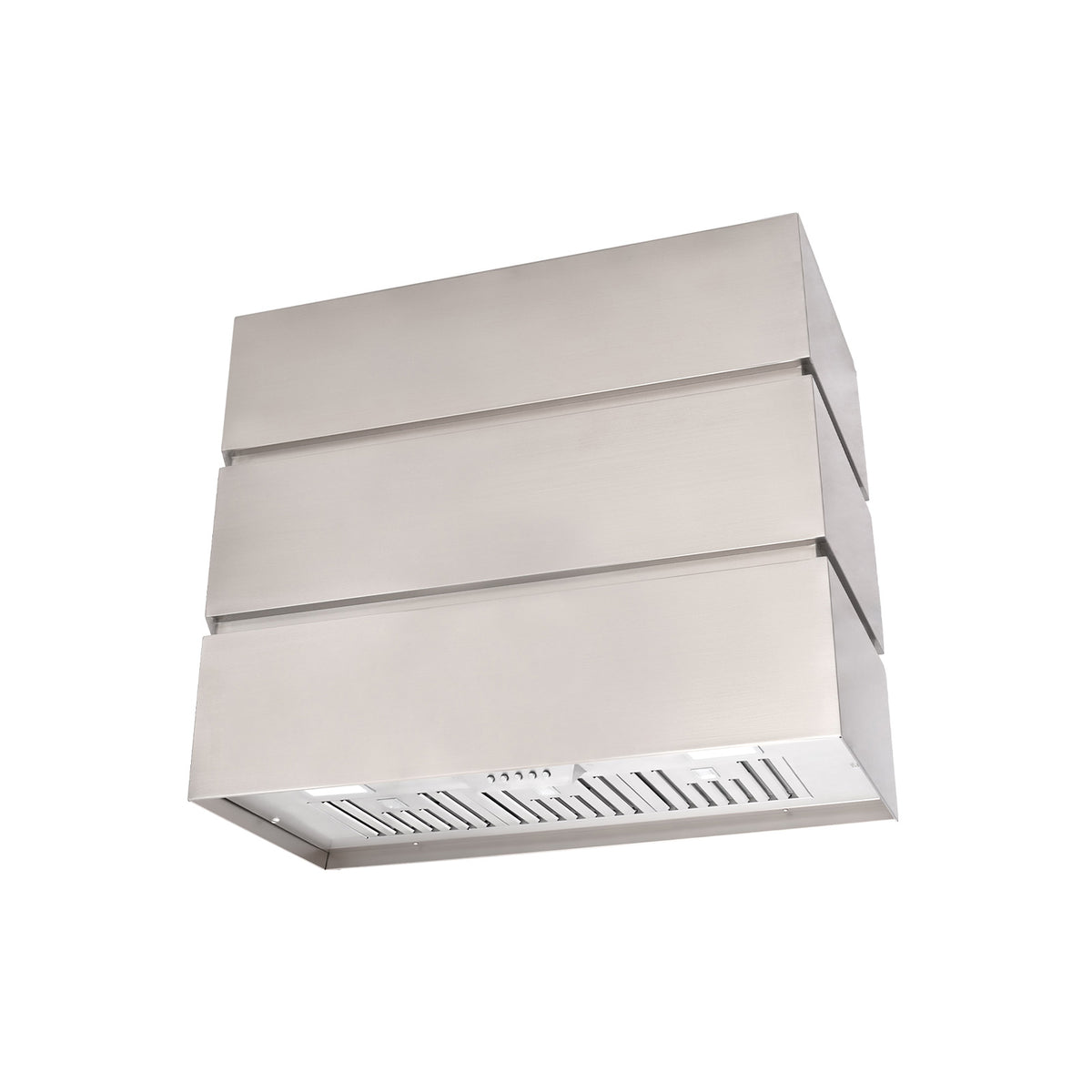 Akicon 36" Stainless Steel Wall Mount Range Hood, 3 Stacks Kitchen Hood with 600 CFM Vent Motor- AK-HS36L