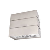 Akicon 36" Stainless Steel Wall Mount Range Hood, 3 Stacks Kitchen Hood with 600 CFM Vent Motor- AK-HS36L