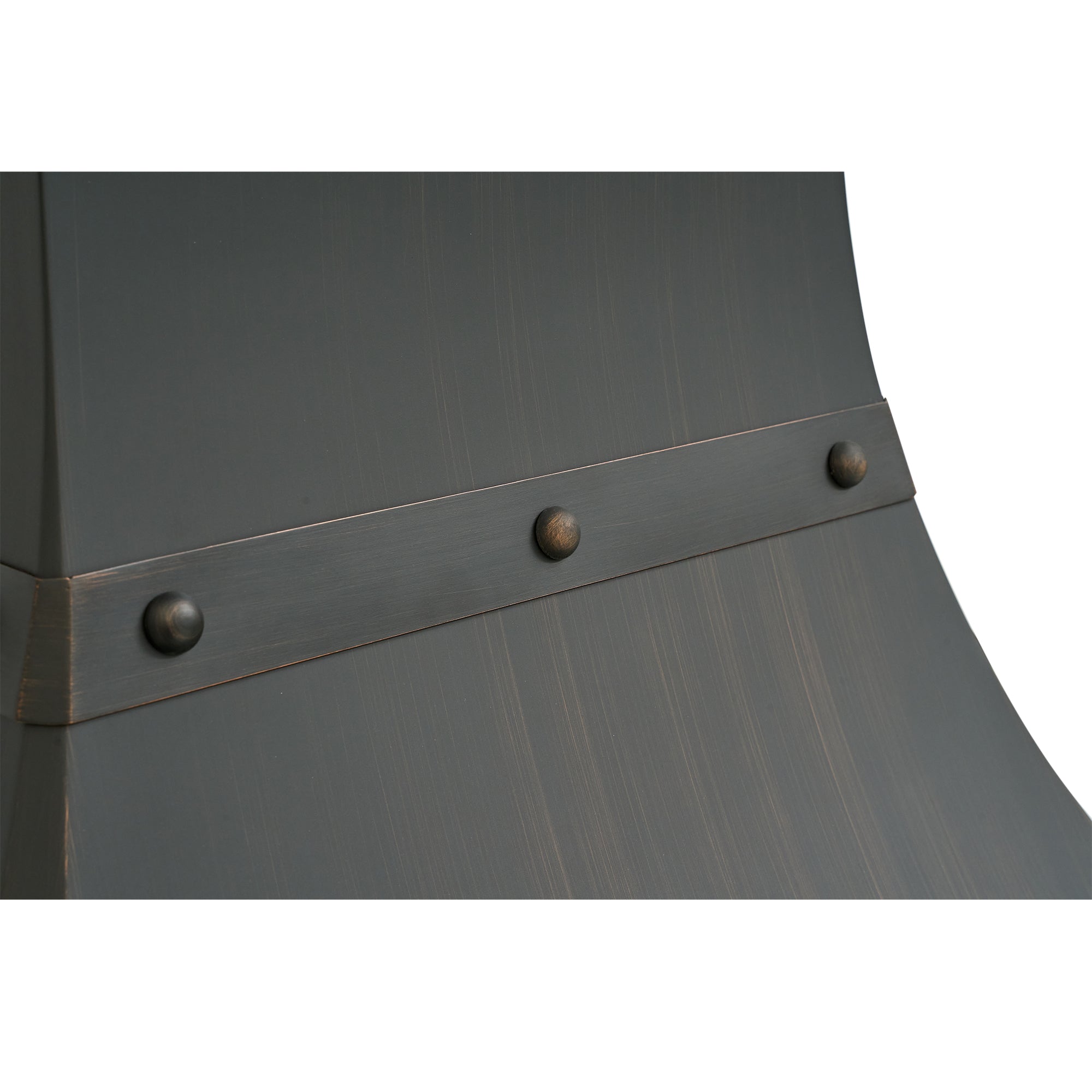 Akicon Custom Handcrafted Classic Copper Range Hood with Straps