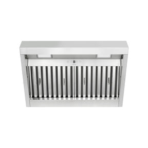 30“ Range Hood Insert, Ultra Quiet Stainless Steel 6" Ducted with 600 CFM Powerful Suction-NX-19IL-30