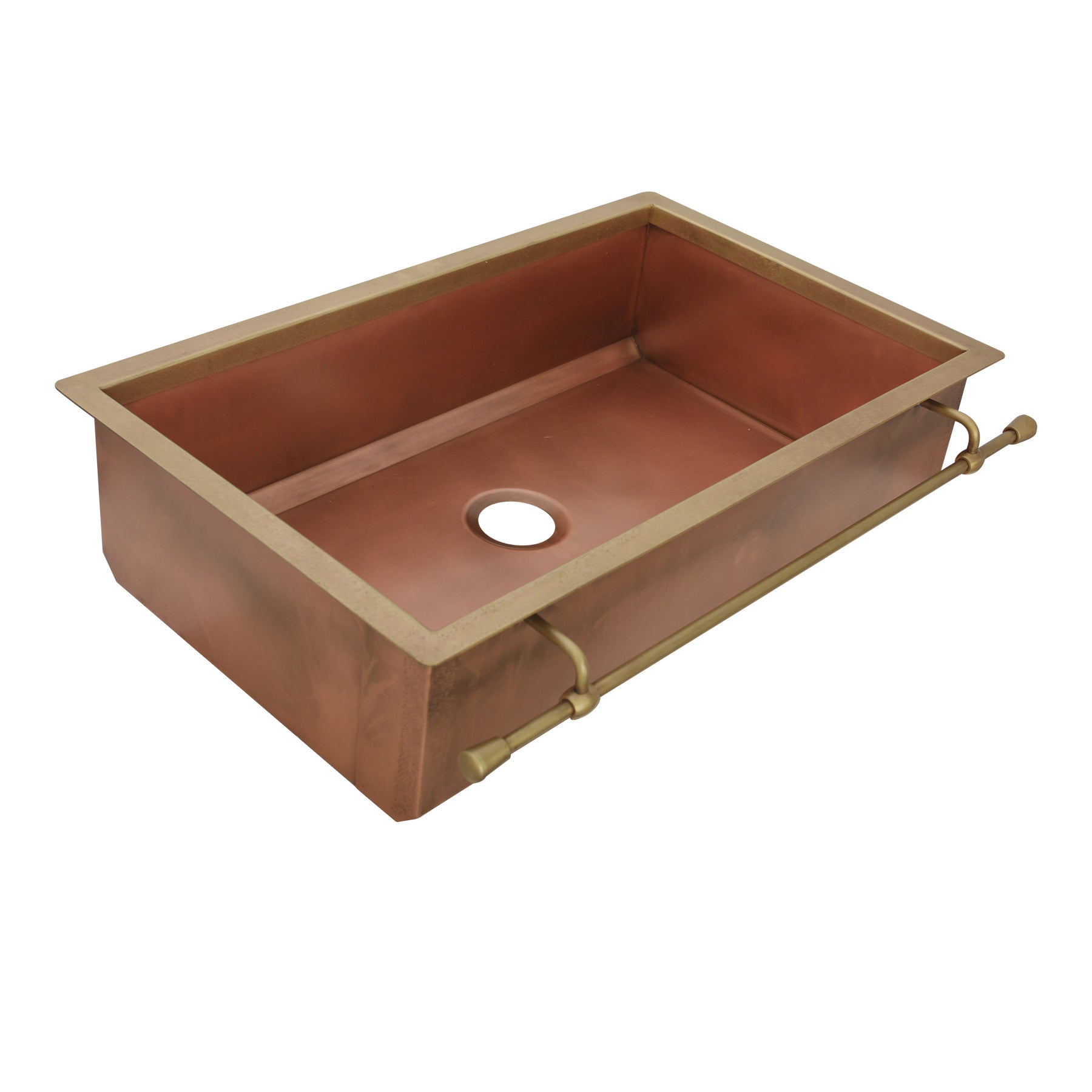Akicon Equal Bowl Farmhouse Copper Kitchen Sink - AKS506-C