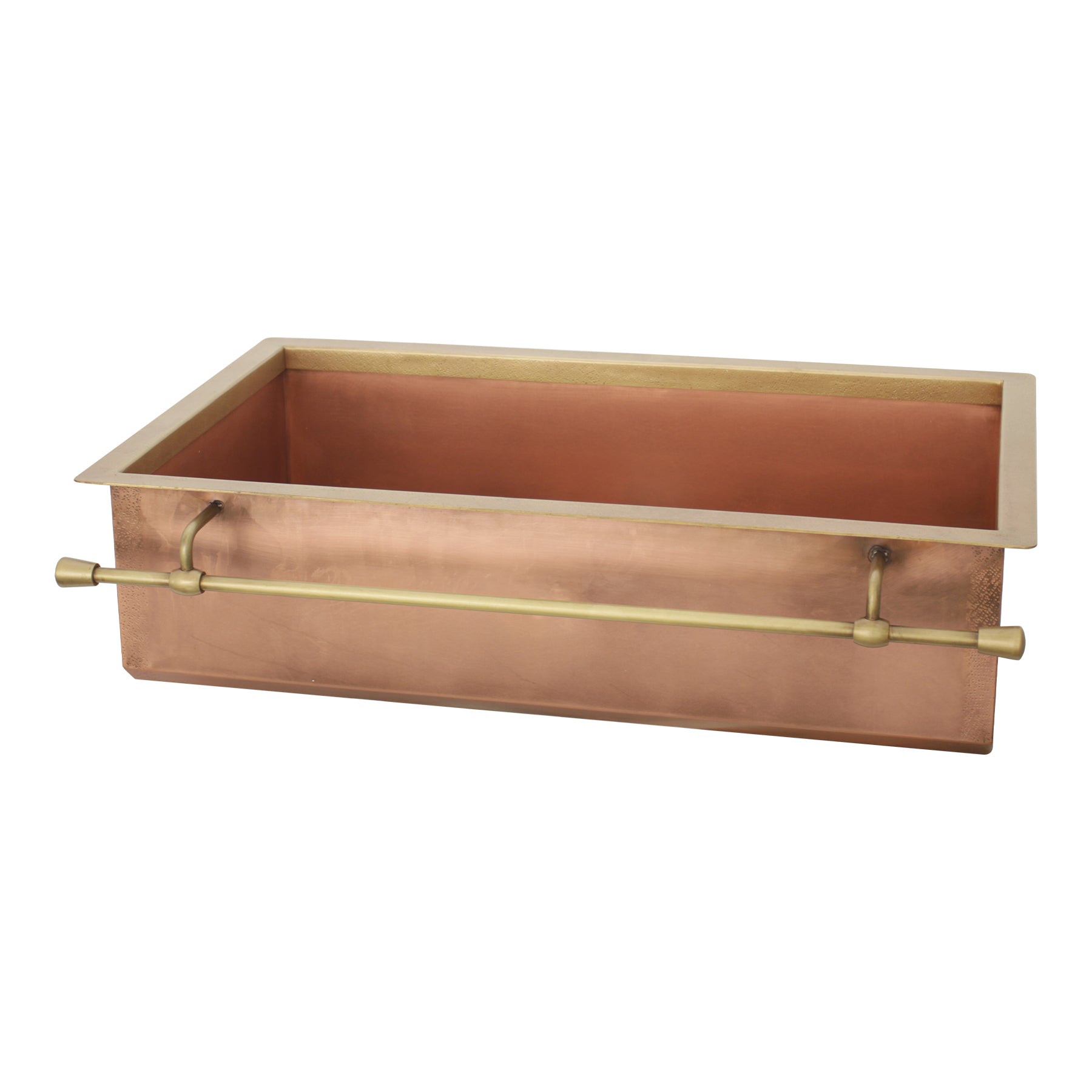 Akicon Equal Bowl Farmhouse Copper Kitchen Sink - AKS506-C
