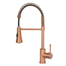 One-Handle Pre-Rinse Spring Brushed Gold Kitchen Faucet - AK96566-BTG