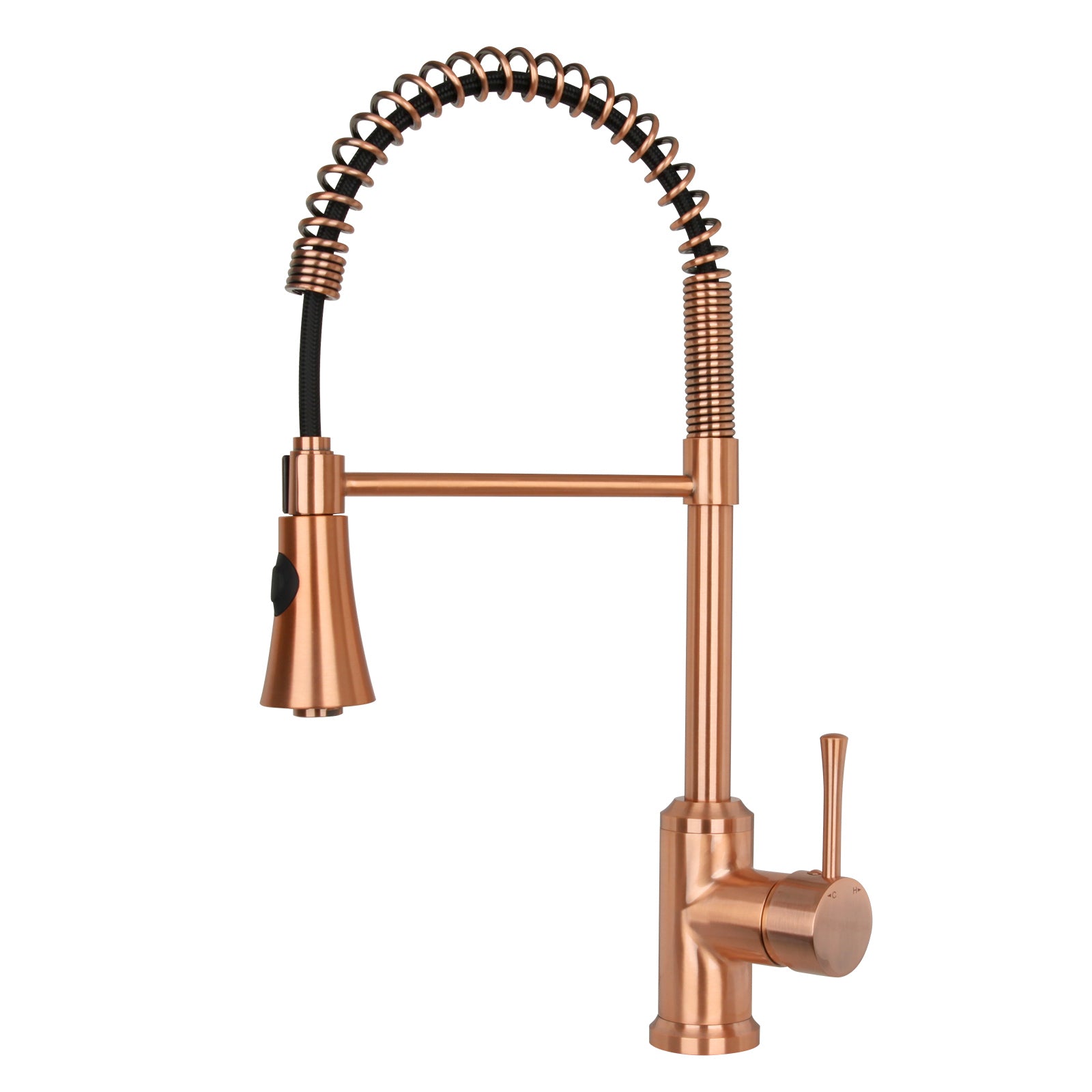 One-Handle Pre-Rinse Spring Copper Kitchen Faucet - AK96566-C
