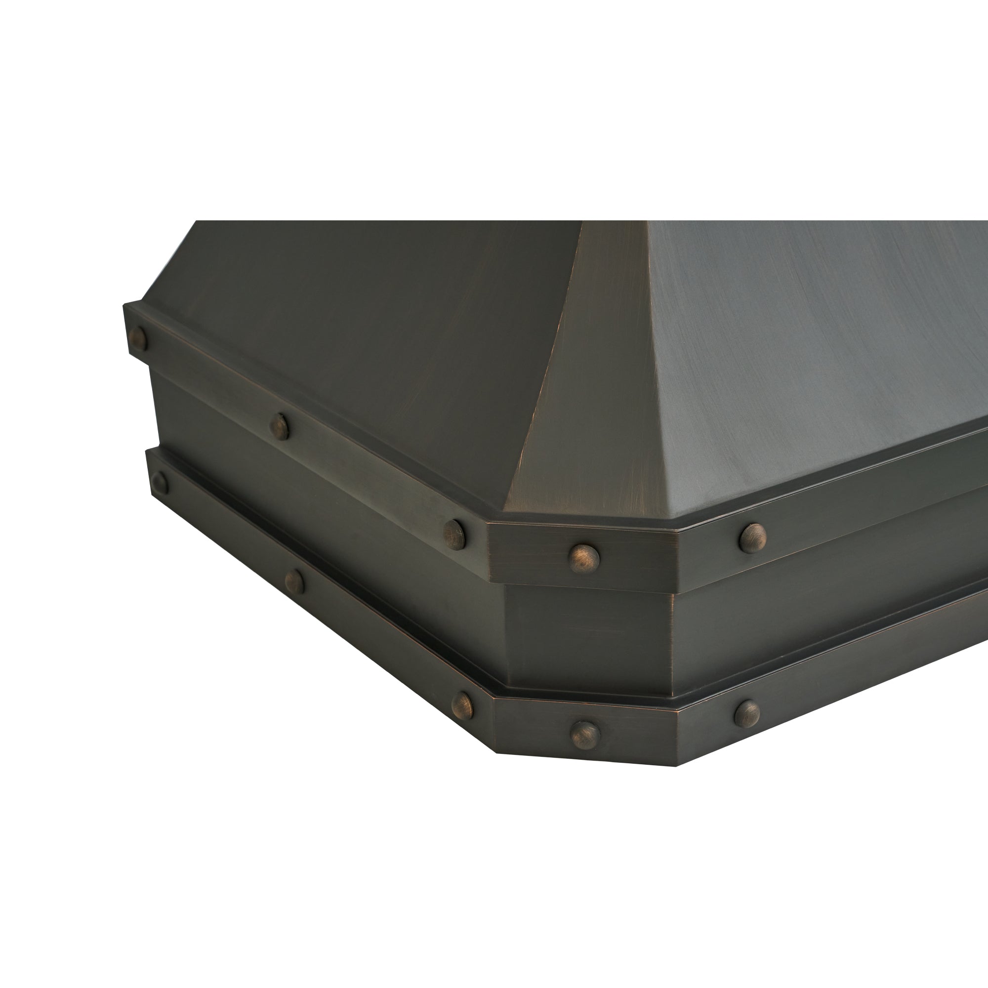 Akicon Custom Handcrafted Classic Copper Range Hood with Straps