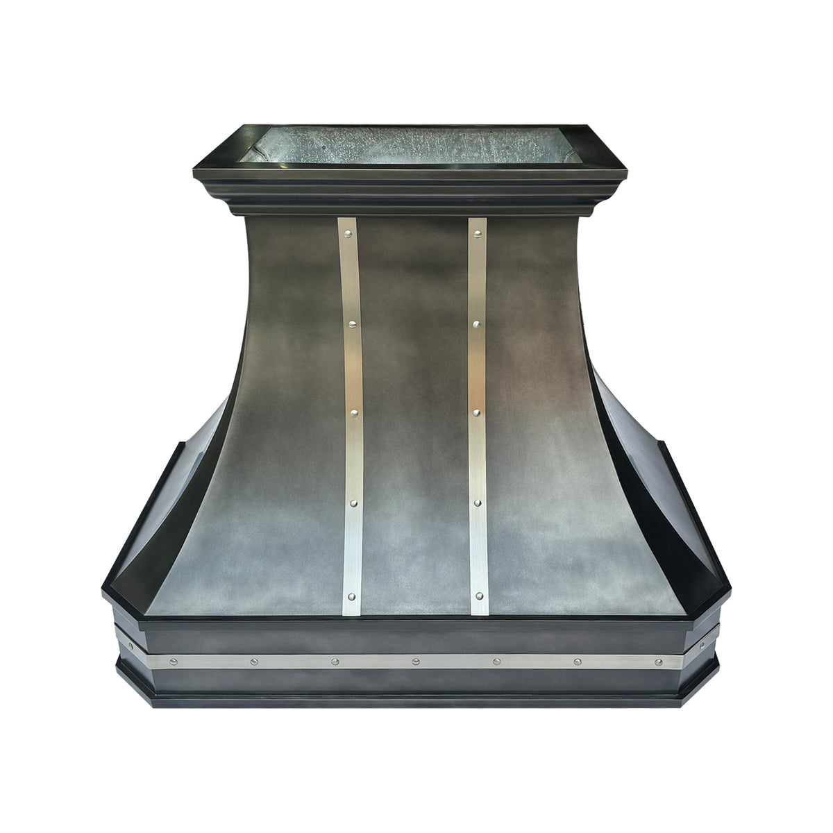 Akicon Custom Zinc Range Hood Handcrafted Kitchen Vent Hood with Insert Fan - AKH803C-Z