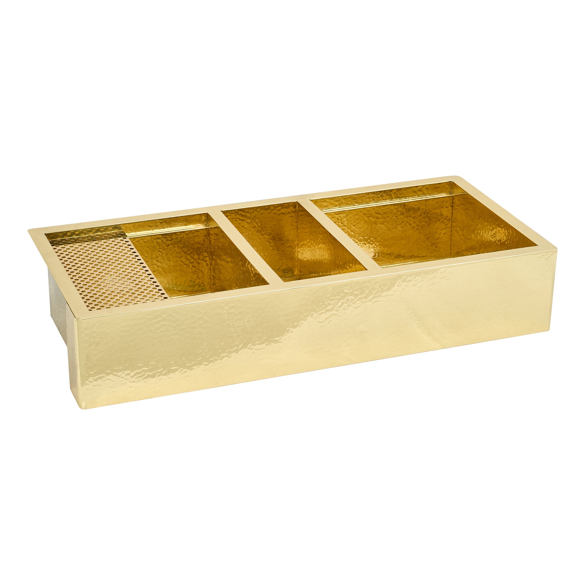 Akicon Custom Triple Bowl Handcrafted Kitchen Copper Sink - AKS702-C