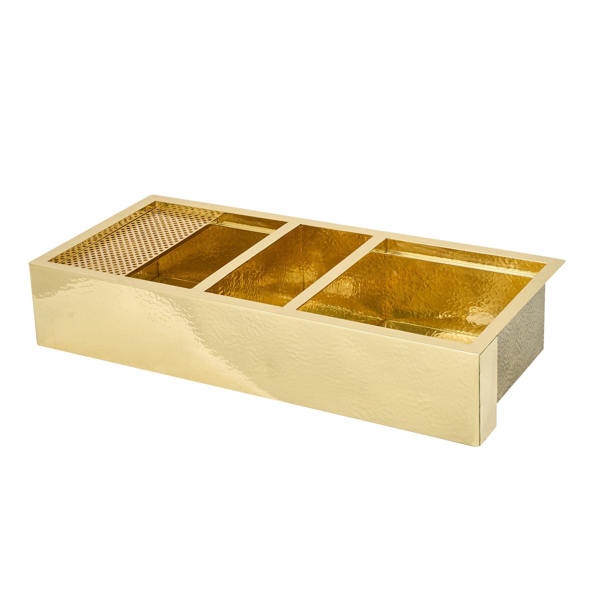 Akicon Custom Triple Bowl Handcrafted Kitchen Copper Sink - AKS702-C