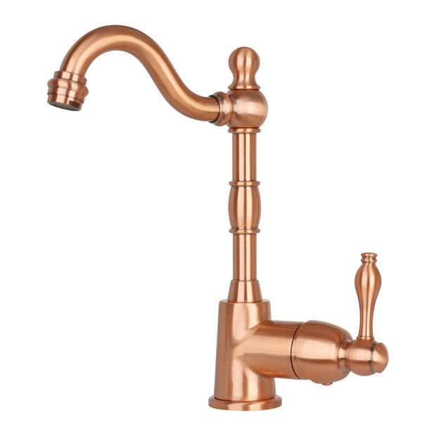 One-Handle Copper Widespread Kitchen Bar Faucet - AK96118P1