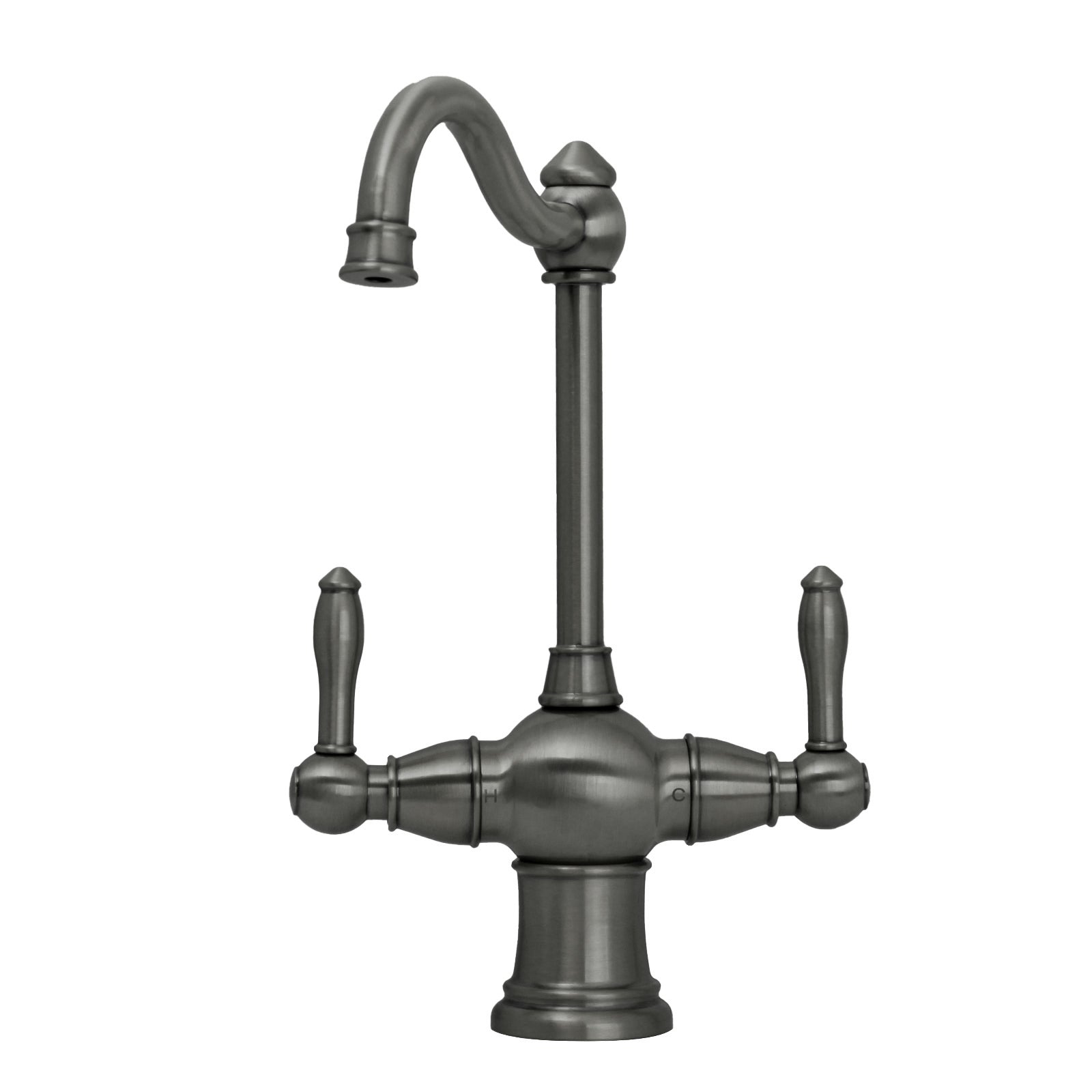 Two-Handles Copper Drinking Water Filter Faucet, Dual Lever Hot and Cold Water Faucet for Instant Hot Water Tank Dispenser & Filtration System