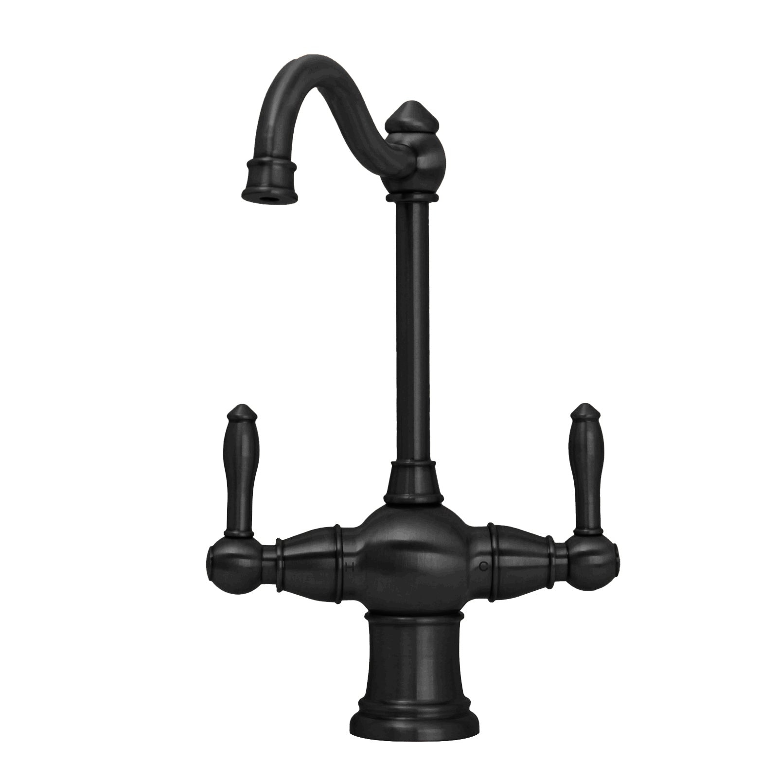 Two-Handles Copper Drinking Water Filter Faucet, Dual Lever Hot and Cold Water Faucet for Instant Hot Water Tank Dispenser & Filtration System