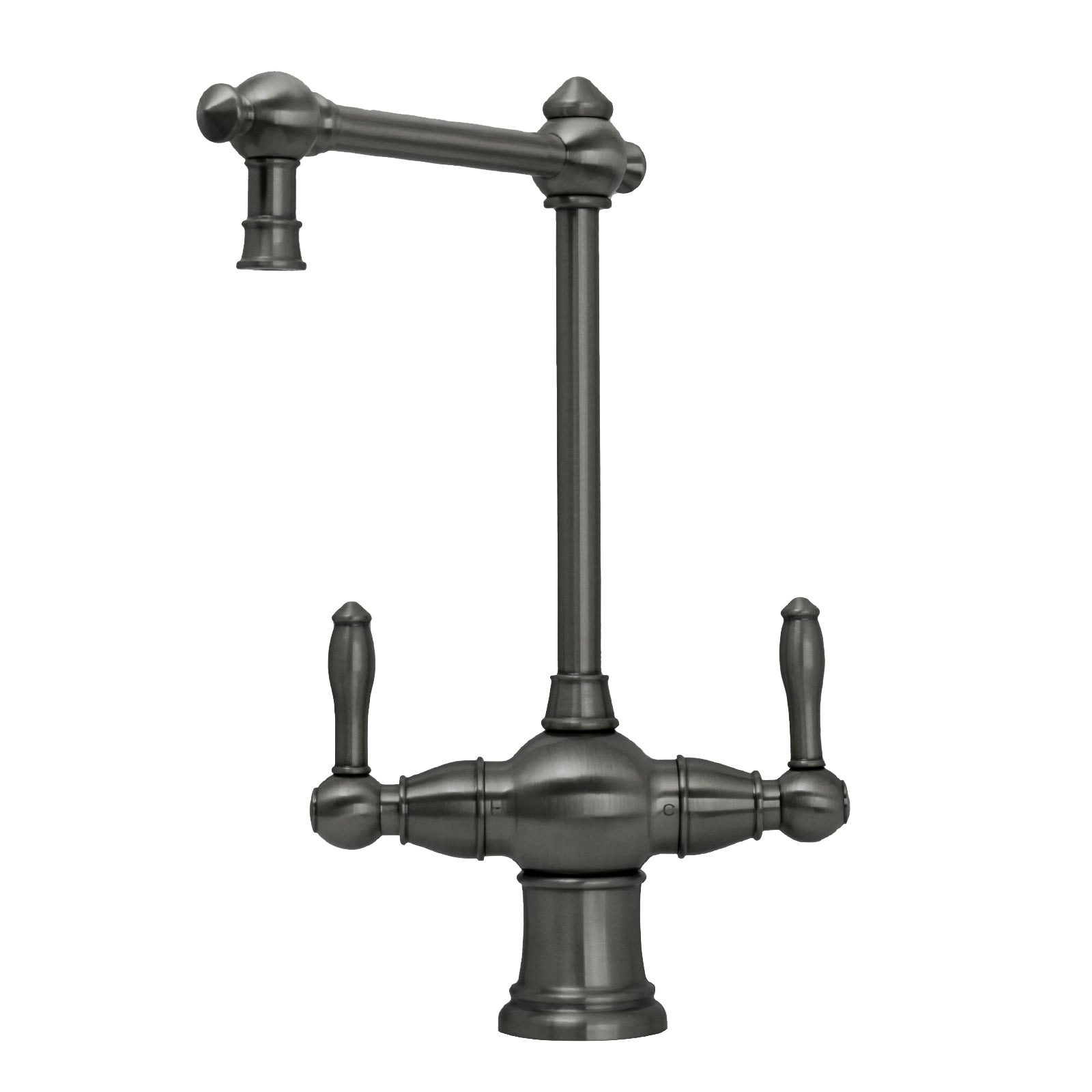 Two-Handles Copper Drinking Water Filter Faucet, Dual Lever Hot and Cold Water Faucet for Instant Hot Water Tank Dispenser & Filtration System-AK96218P1C