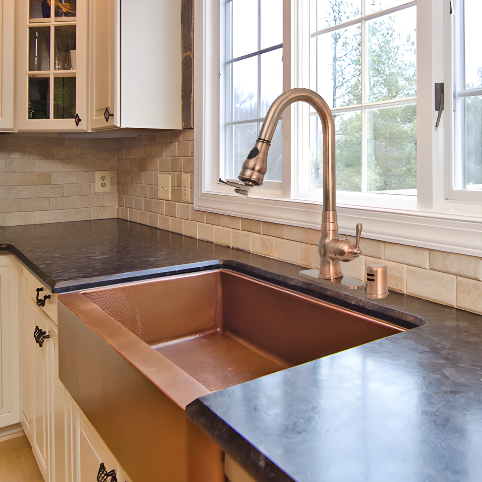 Copper Kitchen Dishwasher Air Gap Cap - AK79106C