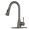 Copper Pull Out Kitchen Faucet, Single Level Solid Brass Kitchen Sink Faucets with Pull Down Sprayer - AK96455C