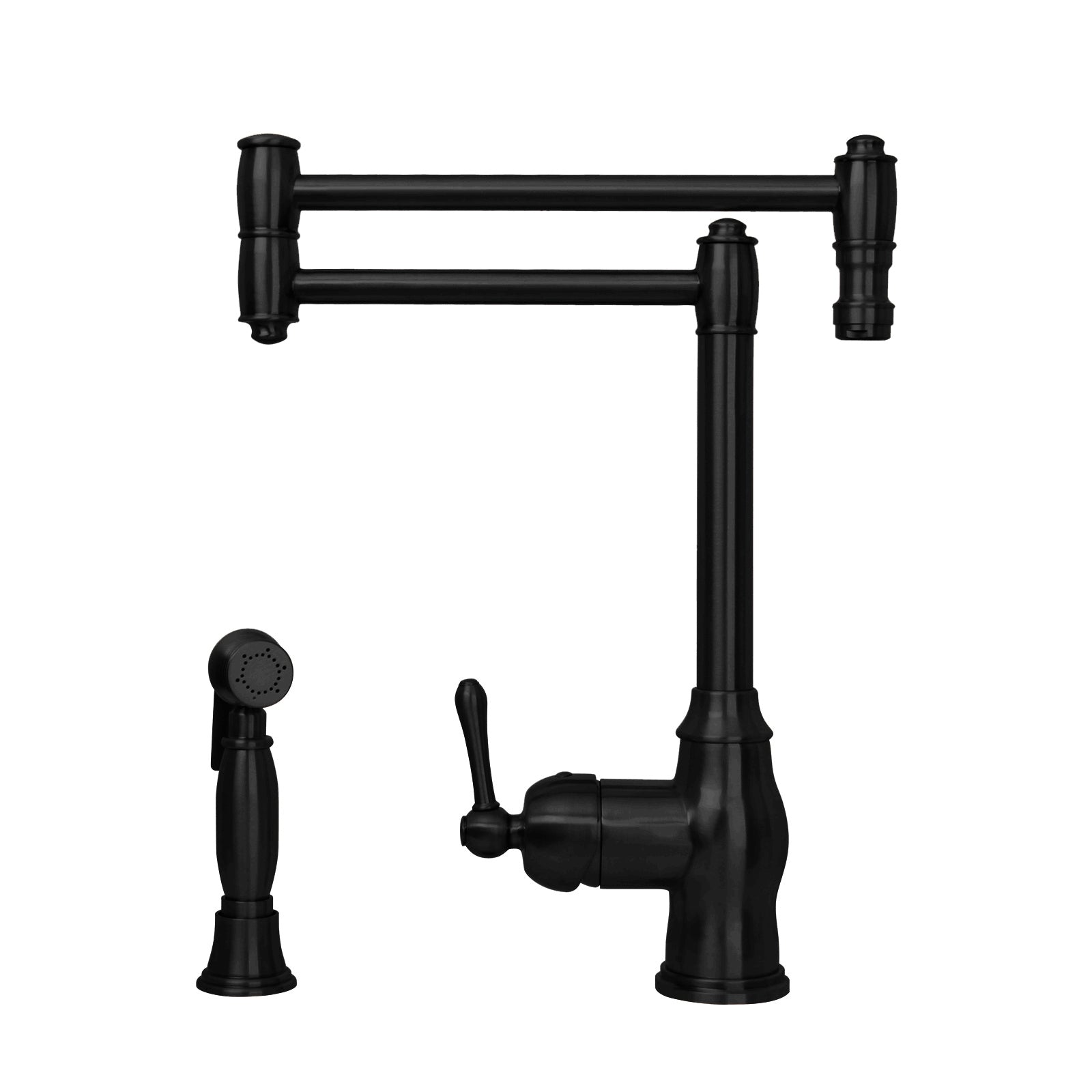 One-Handle Copper Pot Filler Kitchen Faucet with Side Sprayer - AK96918P1