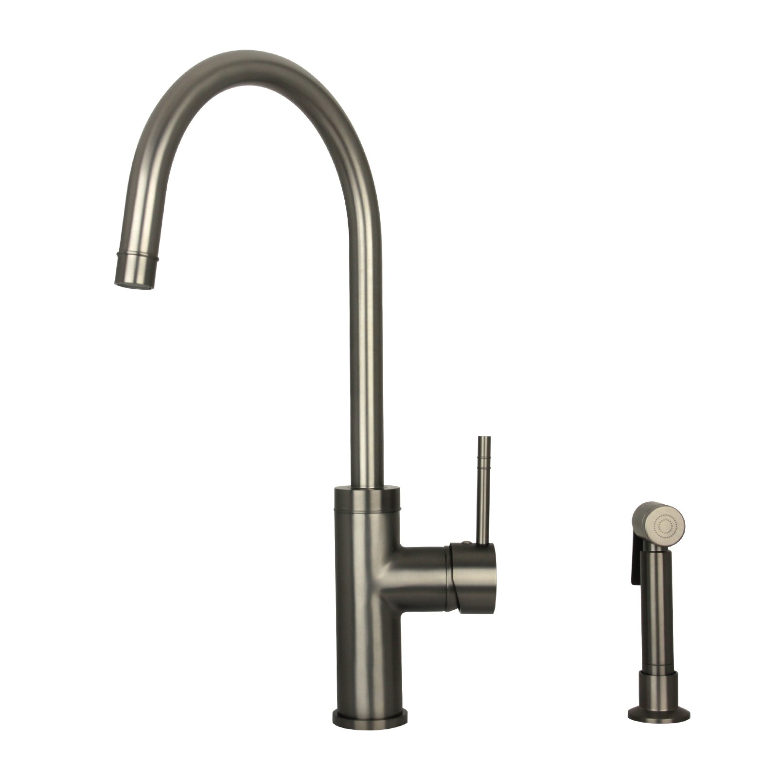 One-Handle Copper Widespread Kitchen Faucet with Side Sprayer-AK96966C