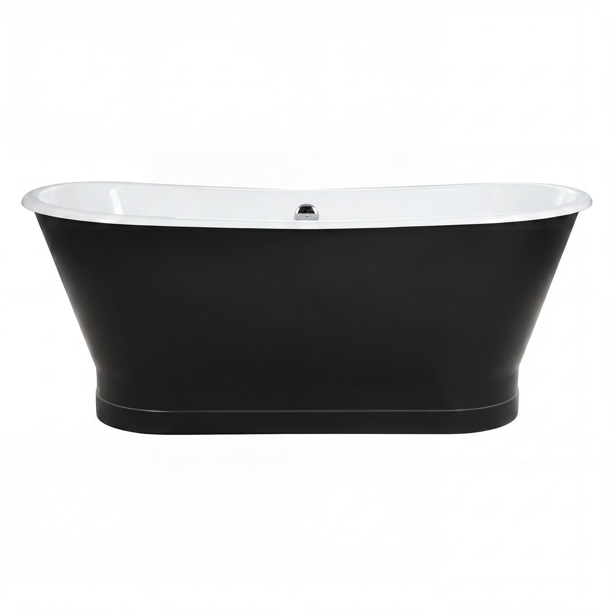 AKICON 67" Cast Iron Freestanding Bathtub, Drain and Overflow Kit Included