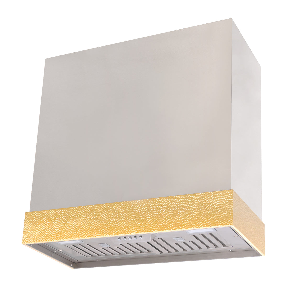 Akicon Stainless Steel Range Hood 30 inch & Thick Stacks, 3 Speed Fan with LED, Modern Box 600 CFM Hood with Powerful Motor