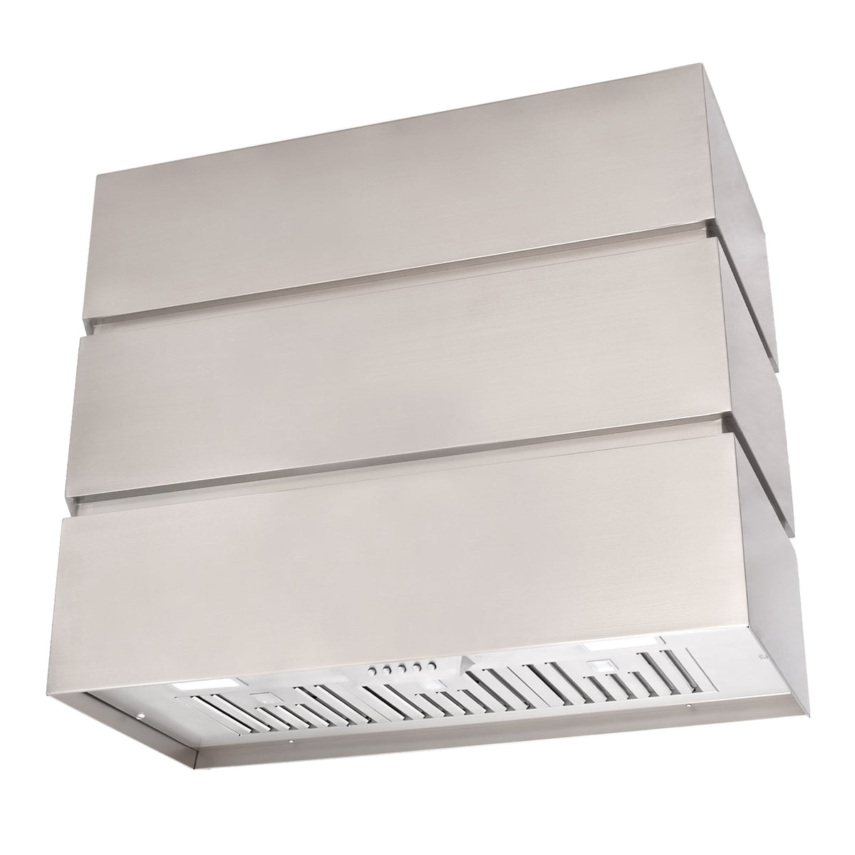 Akicon 36" Stainless Steel Wall Mount Range Hood, 3 Stacks Kitchen Hood with 600 CFM Vent Motor- AK-HS36L