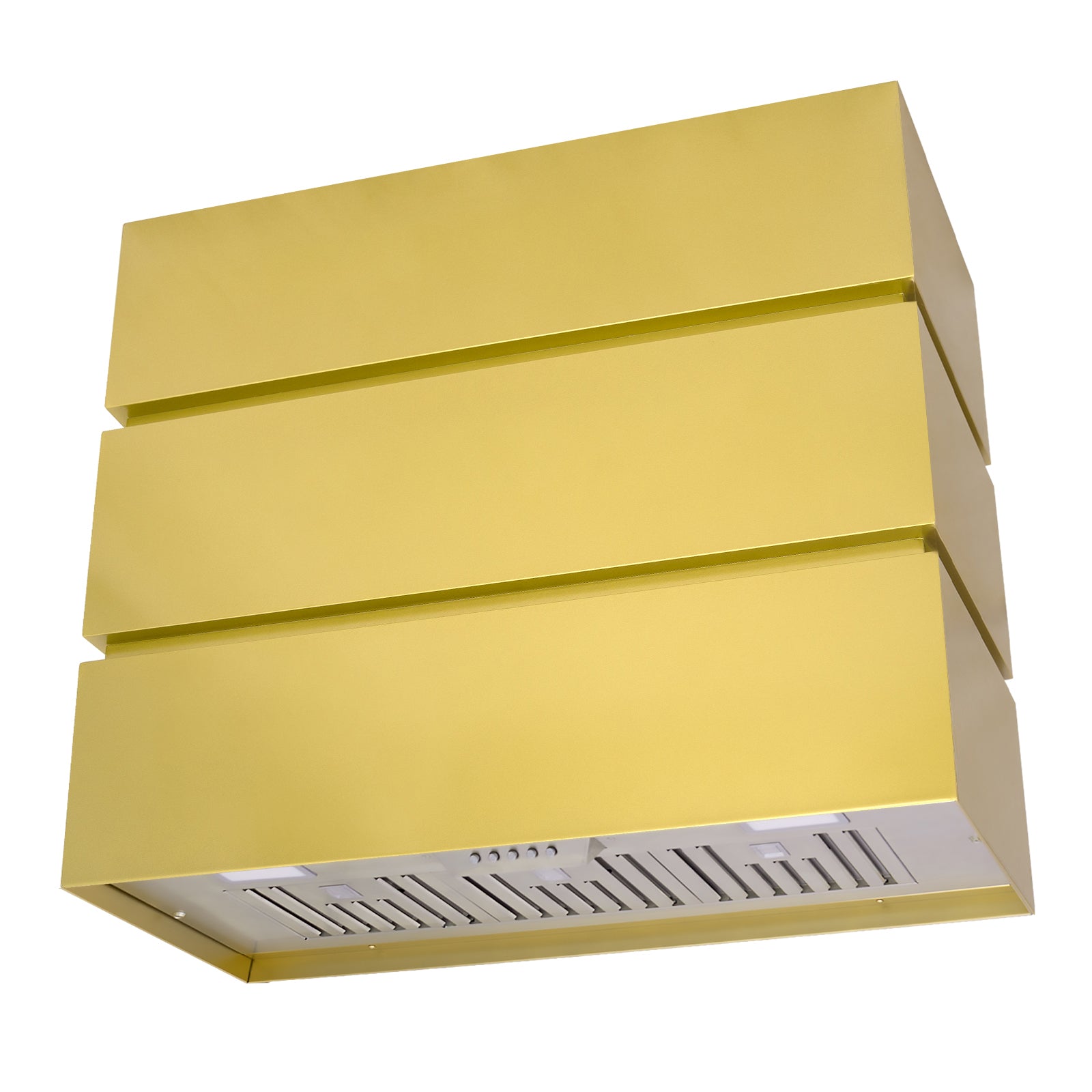 Stainless Steel Range Hood, Matte Gold