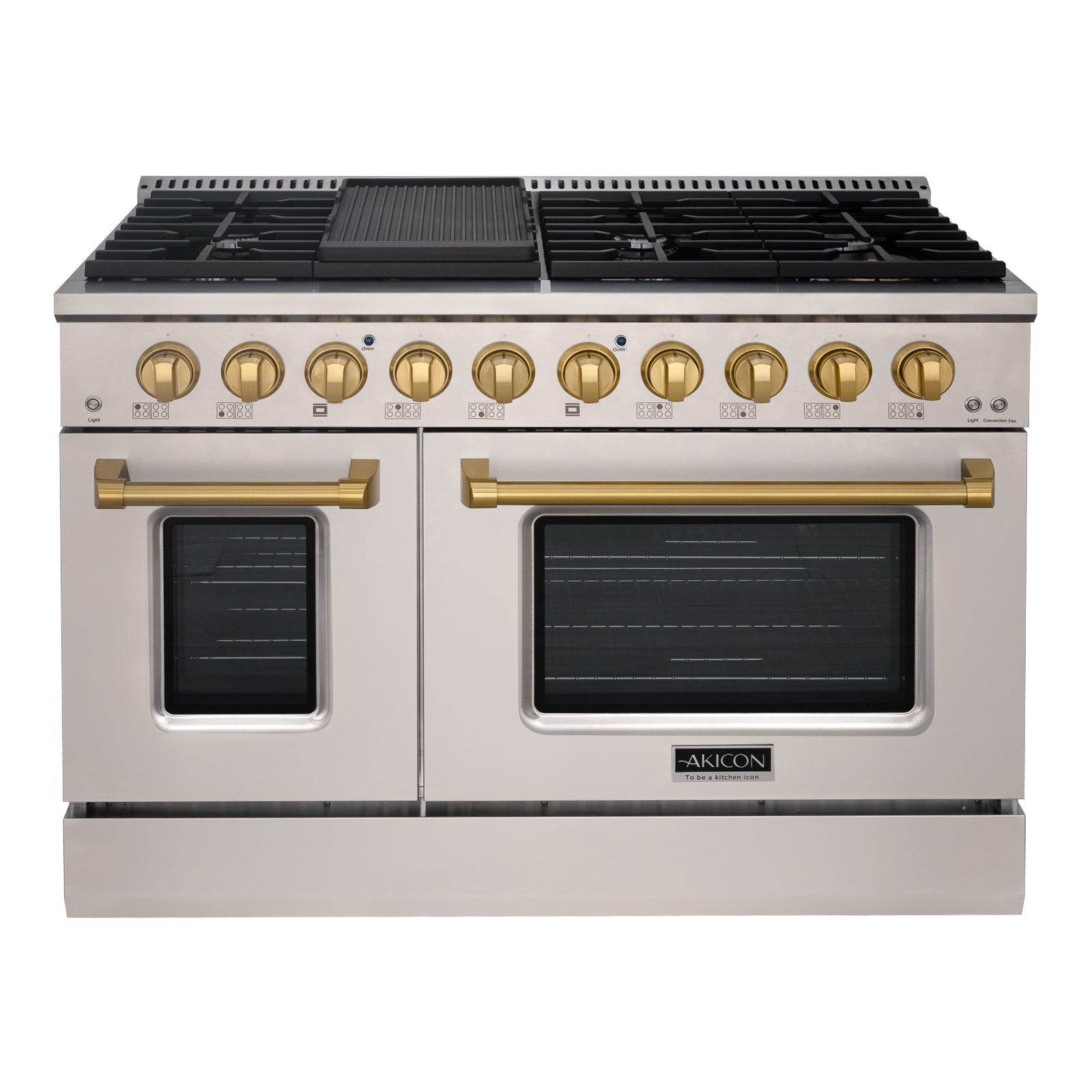 Thor Kitchen Liquid Propane 48-in 6 Burners 4.2-cu ft / 2.5-cu ft  Convection Oven Freestanding Liquid Propane Double Oven Gas Range  (Stainless Steel) in the Double Oven Gas Ranges department at