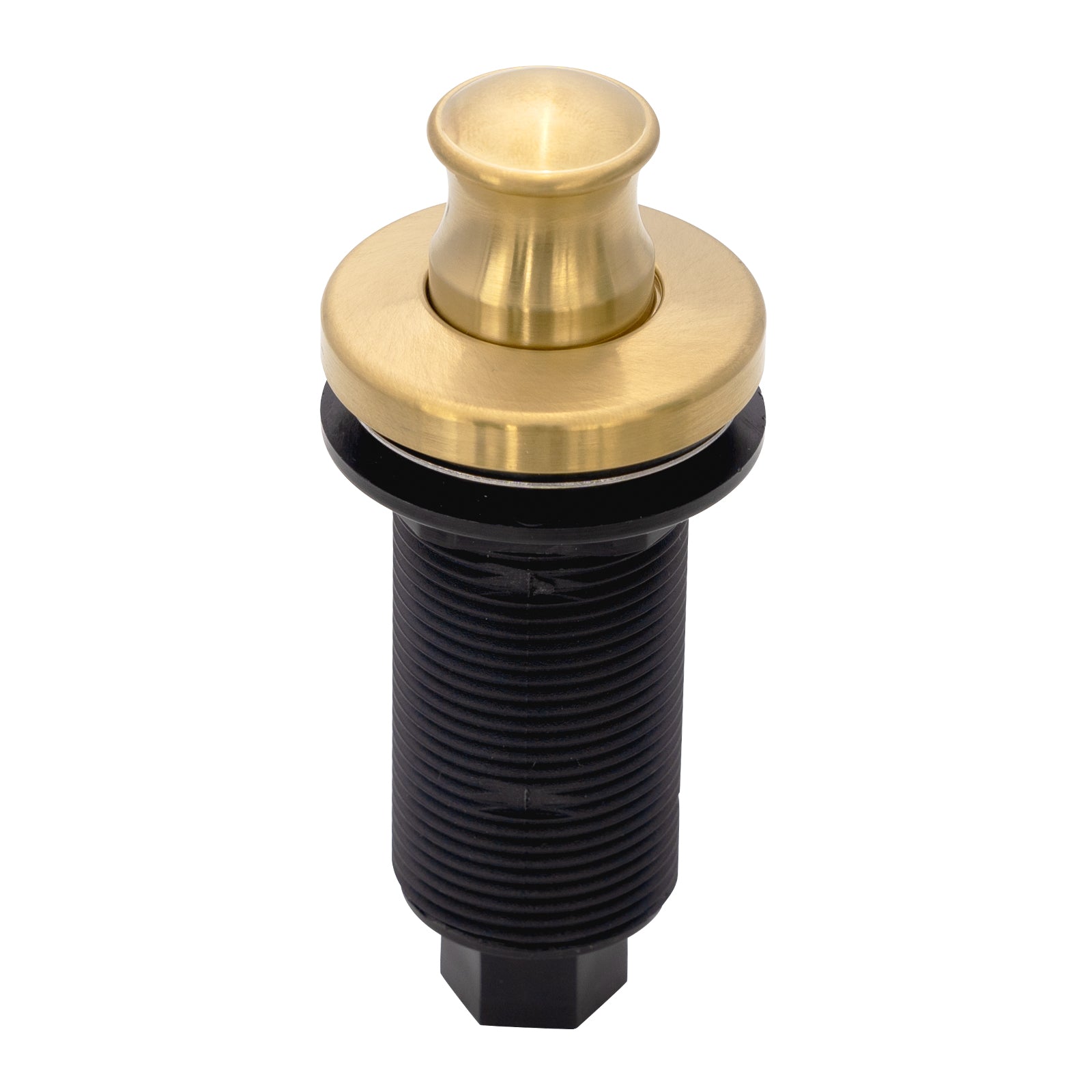Akicon Copper Garbage Disposal Air Switch Kit with Sink Top Waste Disposal On/Off Push Button with Brass Cover and Plastic