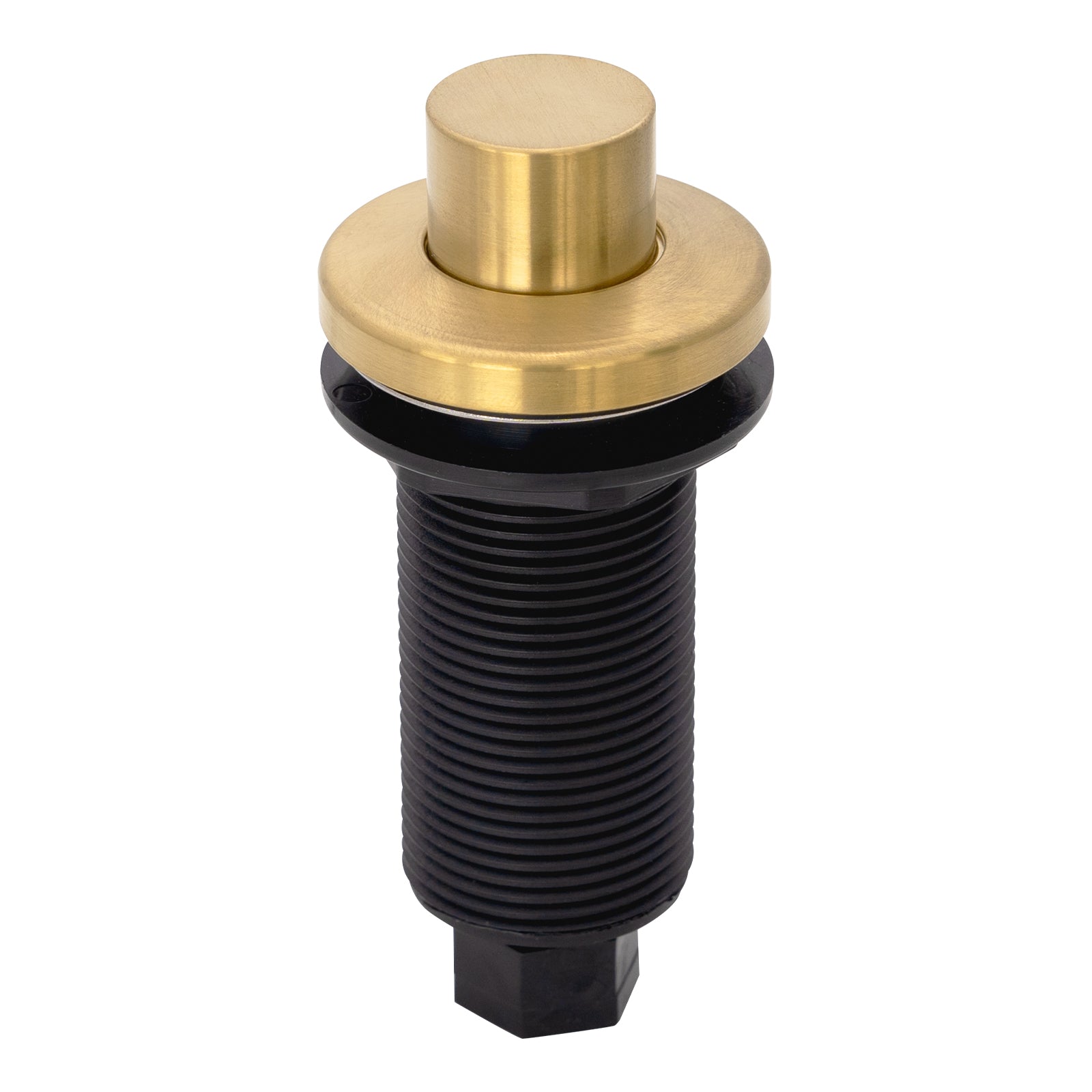 Akicon Copper Garbage Disposal Air Switch Kit with Sink Top Waste Disposal On/Off Push Button with Brass Cover and Plastic