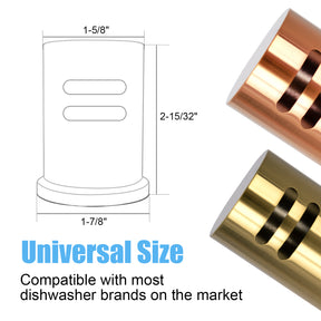 Akicon Copper Solid Brass Finish Kitchen Dishwasher Air Gap Cover Only, Air Gap Cover for Replacement, Skirted