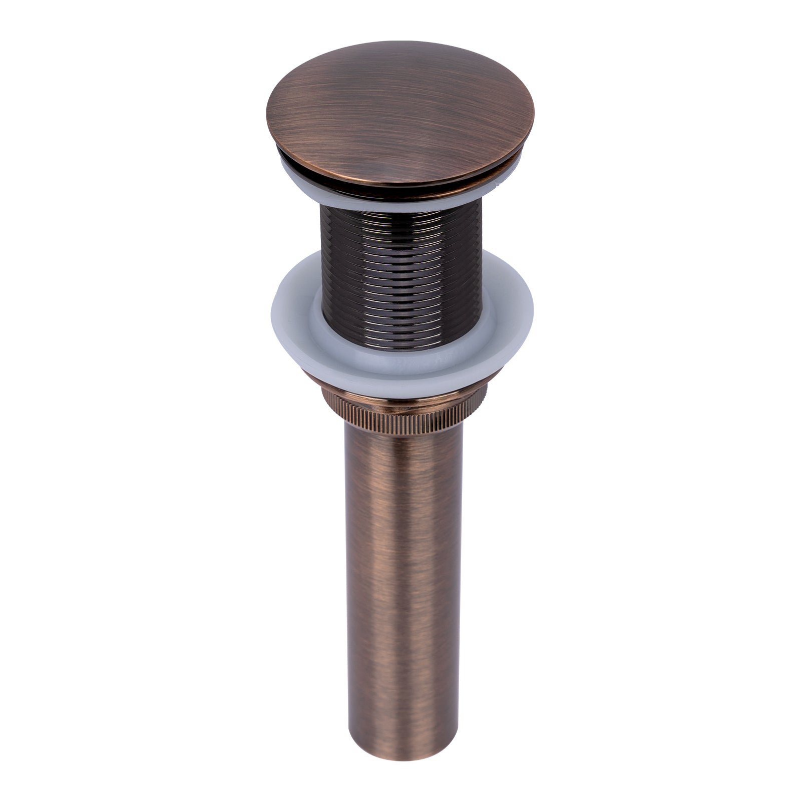Antique Copper Push Button Bathroom Sink Drain Stopper Without Overflow - AK82001AC