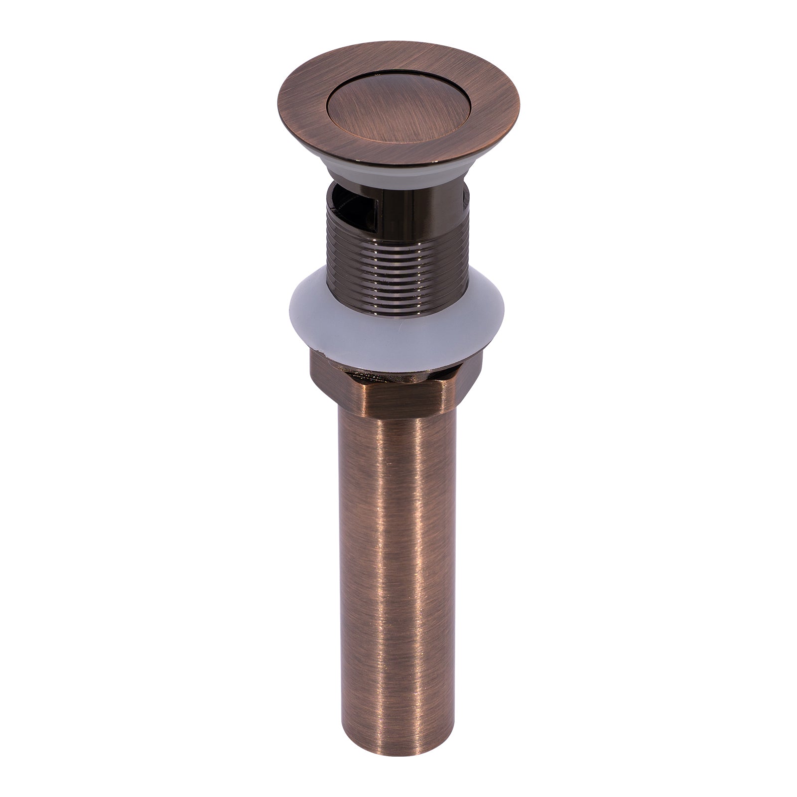 Antique Copper Pop up Drain Stopper With Overflow - AK82003-AC