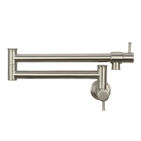 Brushed Nickel Pot Filler Kitchen Faucet Wall-Mounted - AK98266-BN