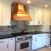 Custom copper range hood