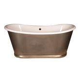 Akicon Custom Double Slipper Cast Iron Skirted Tub - AKBT31008-SS