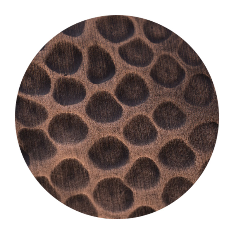 Akicon Antique Copper Beehive Hammered Sample