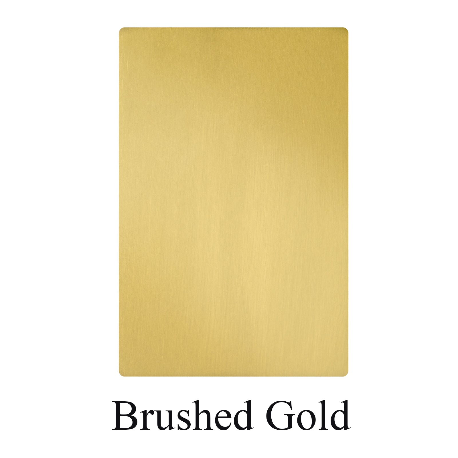 Akicon Brushed Gold Stainless Steel Sample
