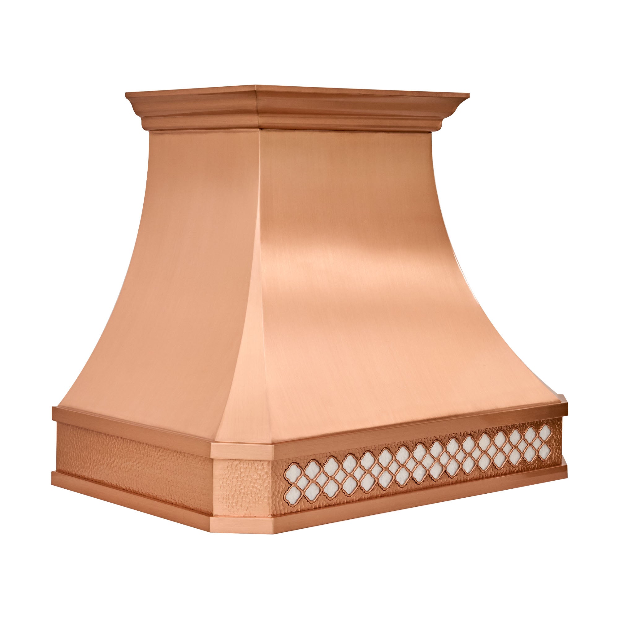Custom White Mother-of-Pearl Range Hood