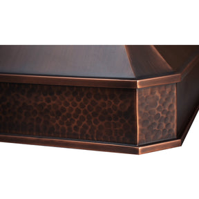 Durable Metal Finish copper range hood