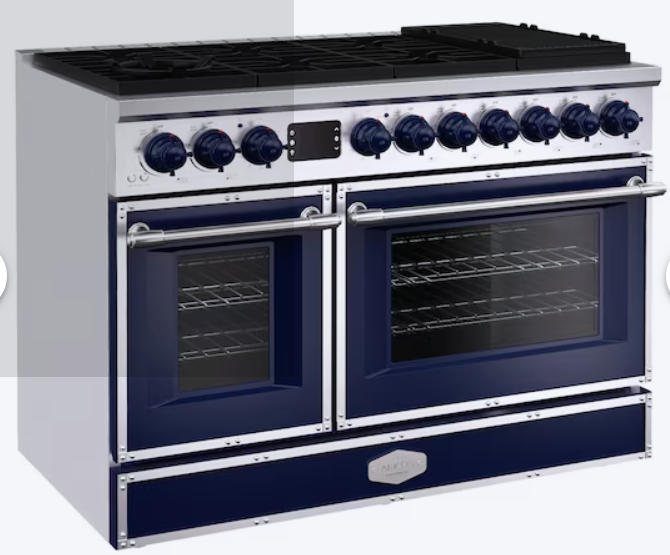 Custom gas range for Dustin Brewer