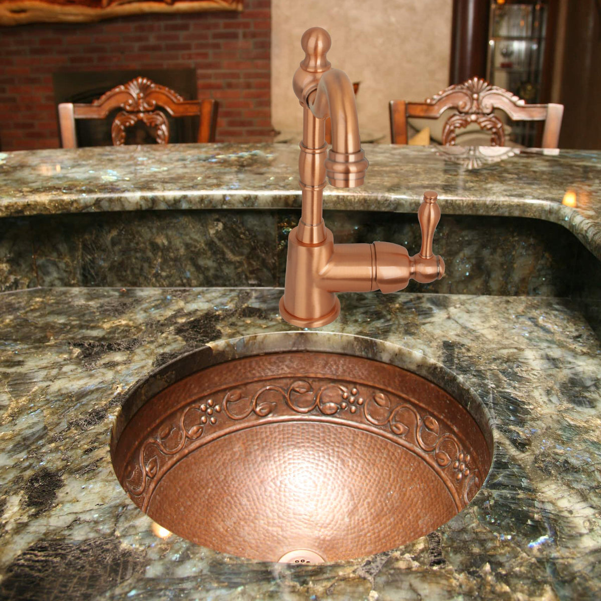 Antique copper sink