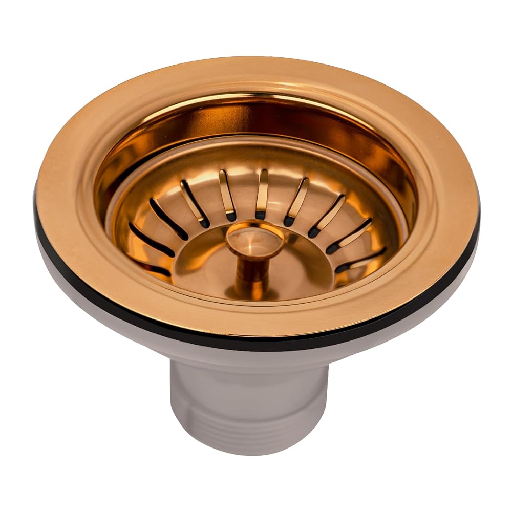 Copper Kitchen Sink Stopper Replacement for 3-1/2 Inch Standard Strainer Drain