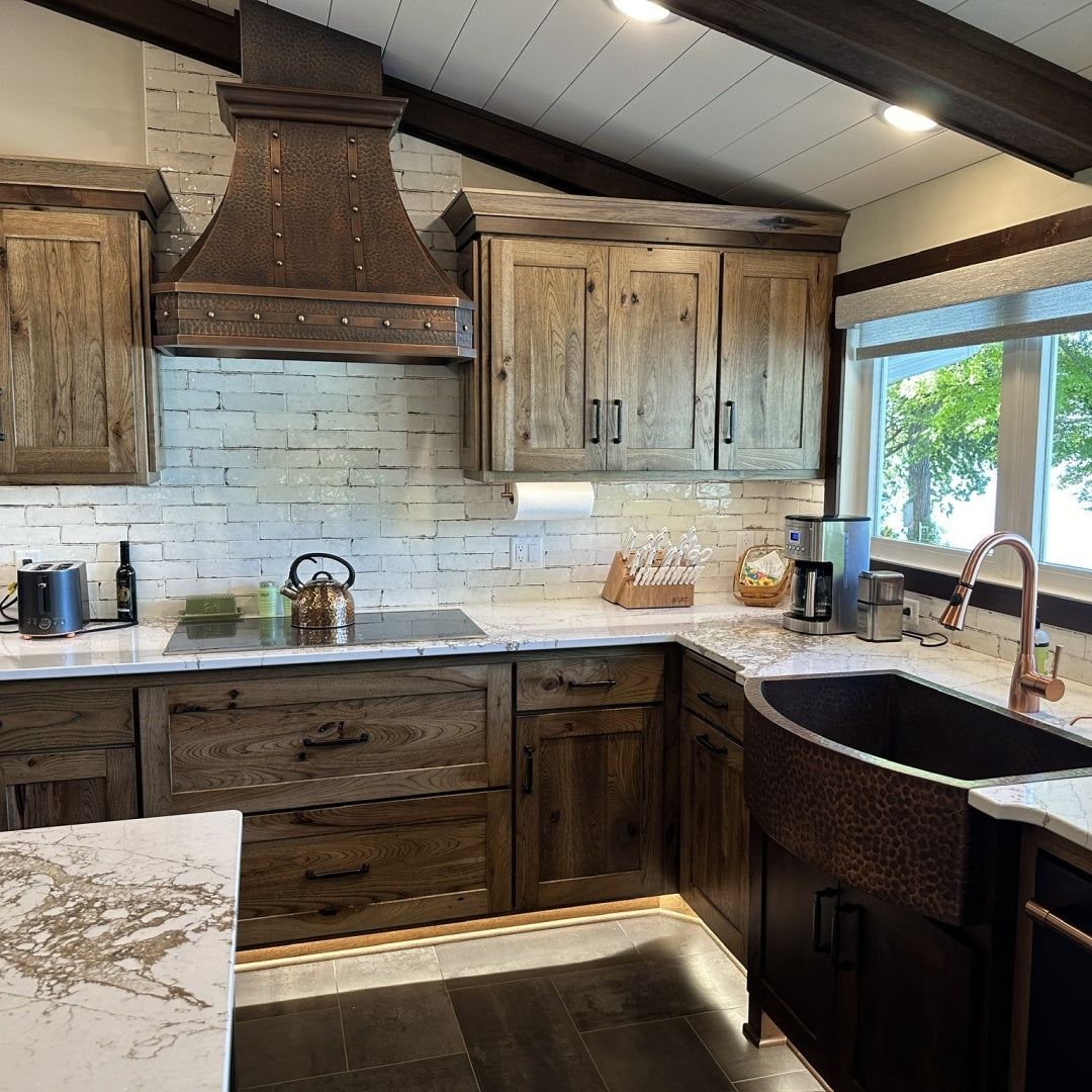 antique_brushed_copper_hood_with_brass_straps_rivets_36inch