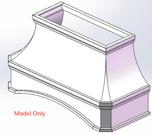 Custom Brass range hood for Craig Touma